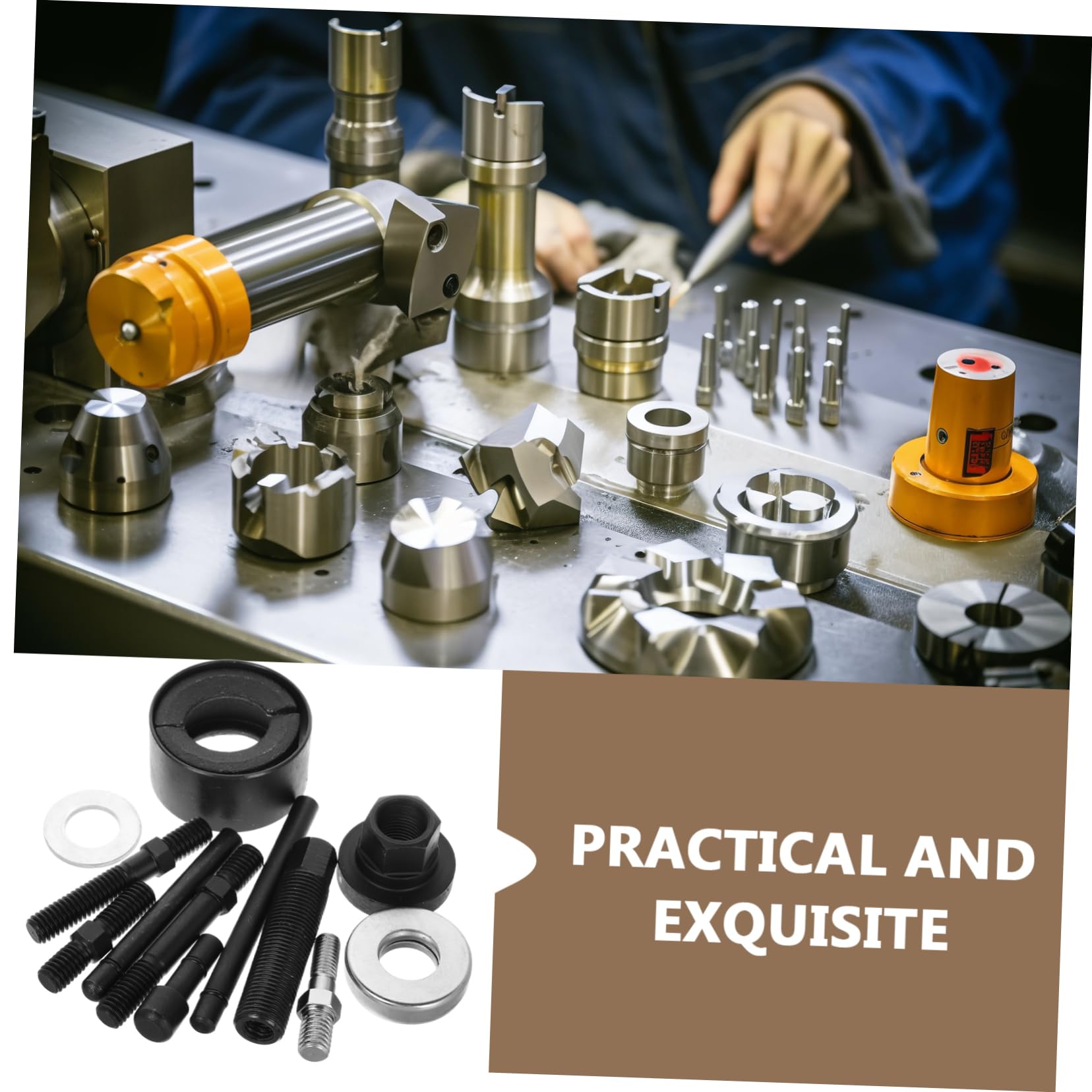 BESTYASH Kit Estrattore e Installatore per Puleggia Servosterzo e Volante, in Acciaio al Carbonio, con Valigetta per Officina Auto
