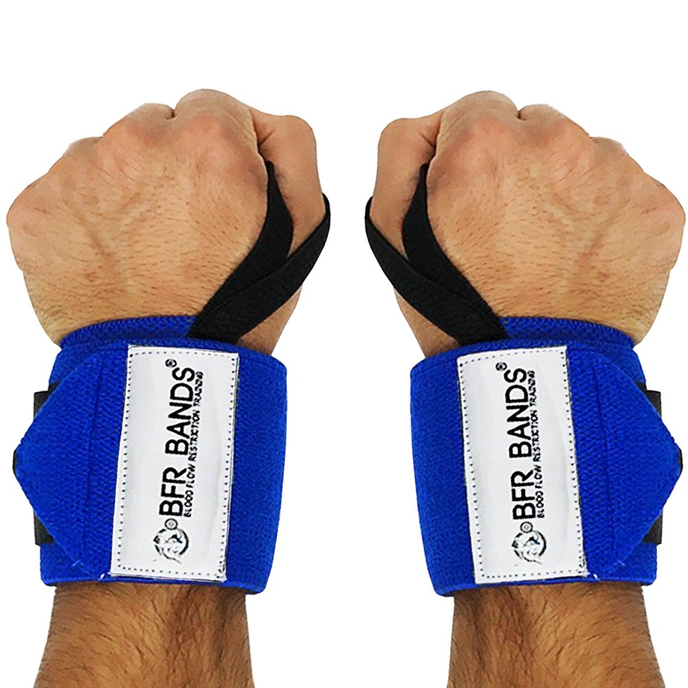 BFR Bands Wrist Wraps: Pair of Wrist Wrap Supports for Bodybuilding, Weight Lifting, & More, Highly Durable & Ultra Comfortable for Men & Women!