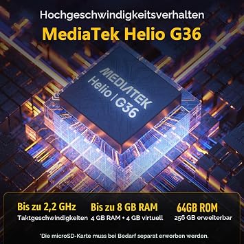 Ulefone Armor X12 Pro 4G Outdoor Handy ohne Vertrag MTK G36 8GB+64GB/256GB Outdoor Smartphone Android 14 13MP+8MP 5.45 HD+ 4860mAh IP68 IP69K Baustellenhandy Dual SIM/NFC/OTG/GPS/FM Schwarz