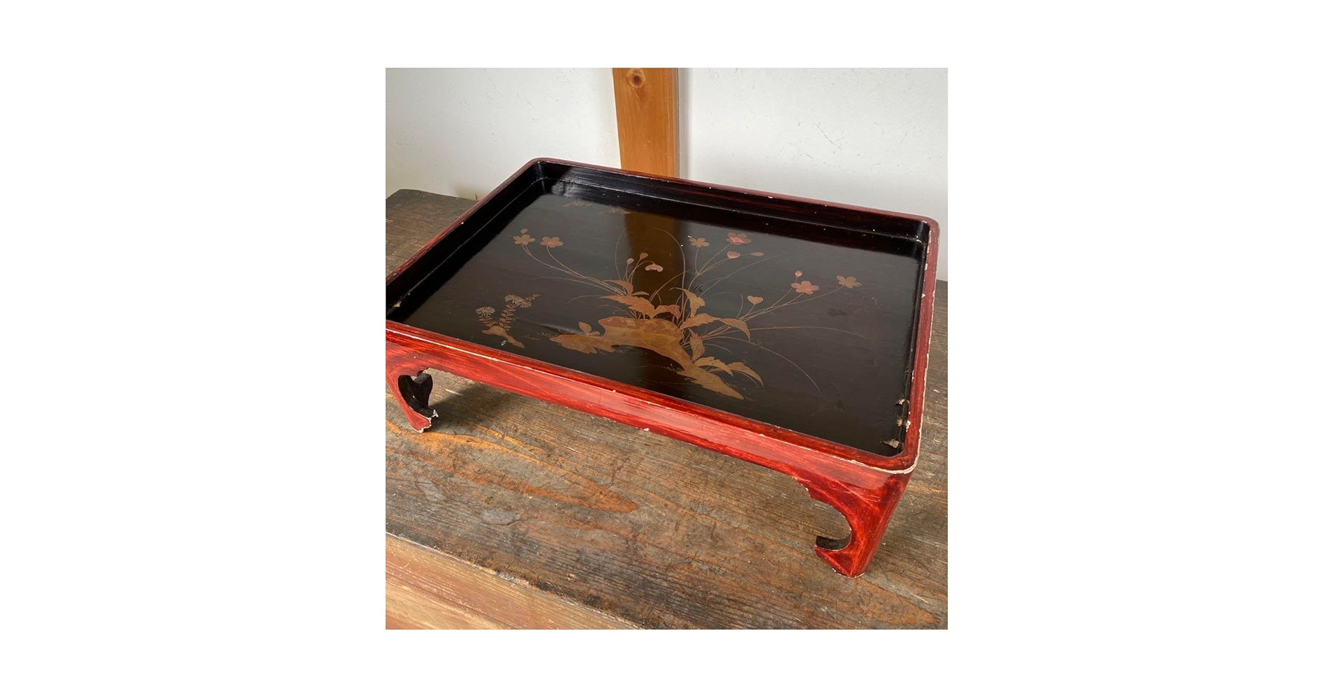 Amazon.co.jp: 脚付きお膳台 供物台 漆 木製 アンティーク Amazon.co.jp: 脚付きお膳台 供物台 漆 木製 アンティーク