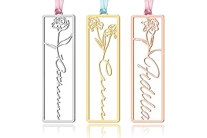 Personalized Bookmark, Capture Your Birth Flower Name with Style
