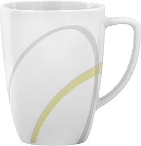 Corelle Cordinates Kyoto Leaves 5 Coffee Mugs Cups Porcelain Square Mug - View #5