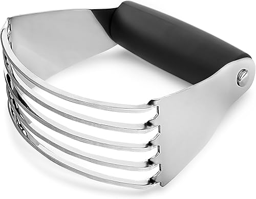 Miniatura 10 de Zulay Kitchen Batidora de masa  Cortador de repostería de acero inoxidable, cortador de masa resistente con cuchillas, batidora de pastelería y