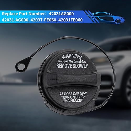 Miniatura 4 de Tapa de llenado de combustible para llenado de depósito de combustible, 42031AG000 Tapa de gas para Subaru 2.5L - 2009-2013 Forester, 2008-2012