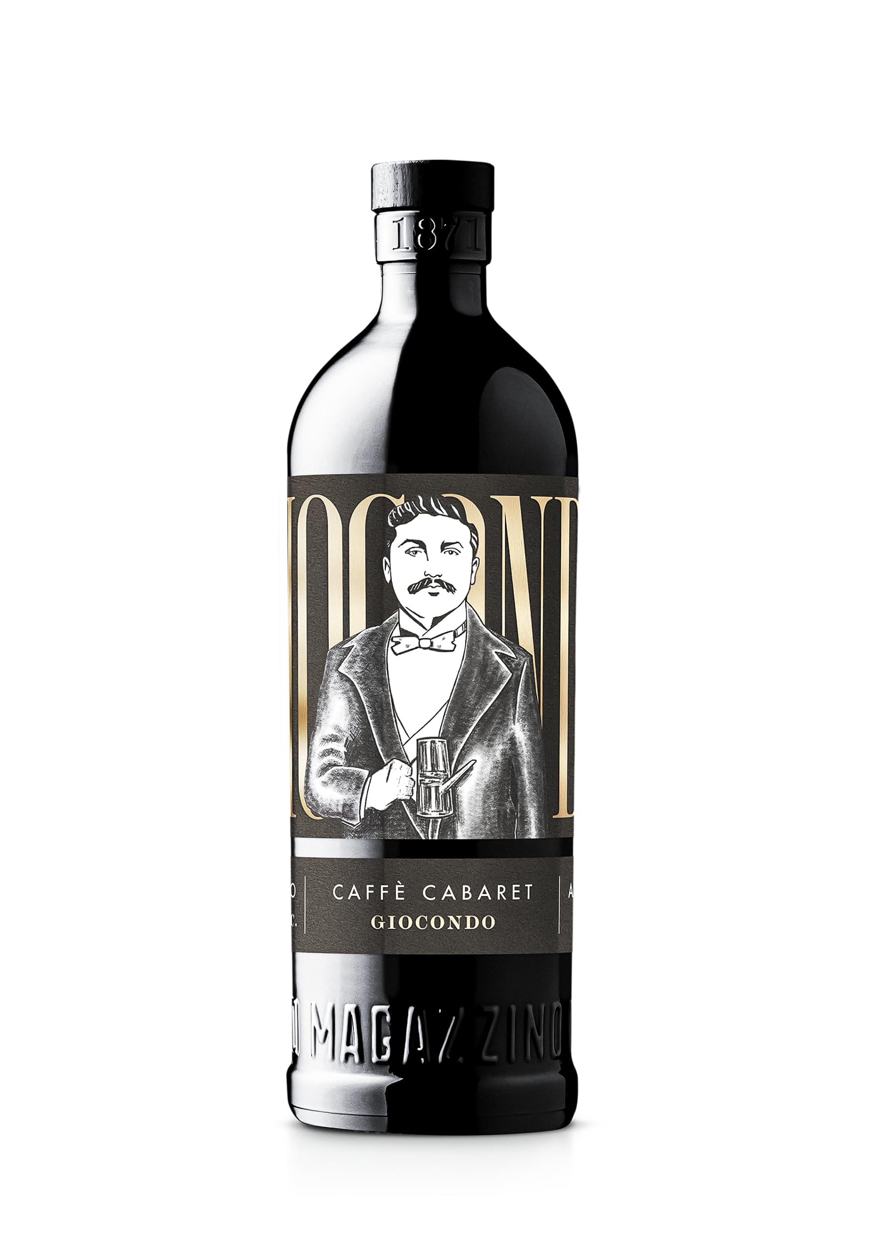 Giocondo Amaro al Caffè, 700 ml, Amaro Infuso con Caffè Etiope, con Note Tostate e Sentori di Spezie e Vaniglia, Ideale in Miscelazione o con Acqua Tonica, Idea Regalo, 23% Vol.