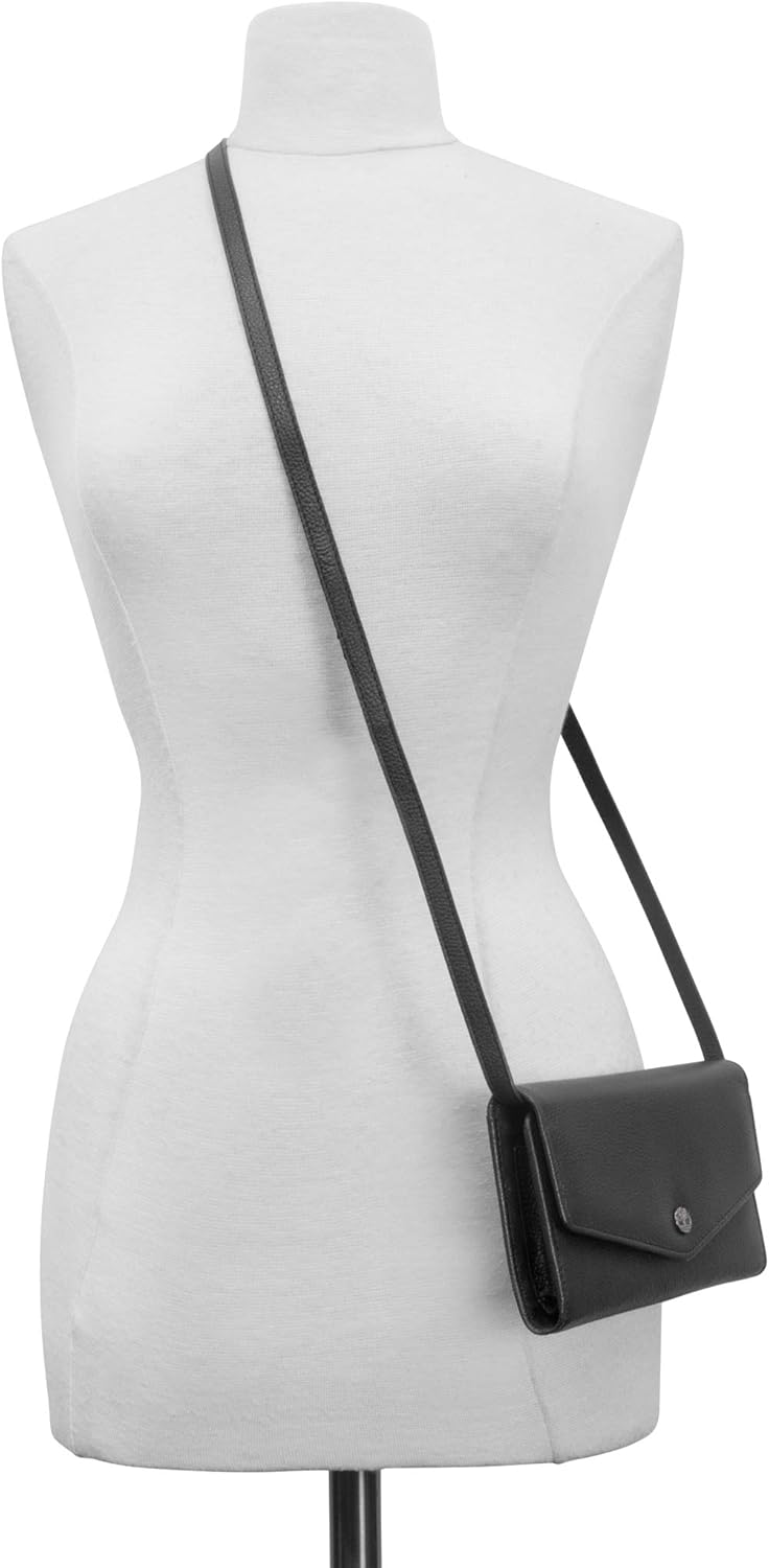 Timberland Women's RFID Leather Crossbody Wallet Phone Bag With Detachable Crossbody Strap