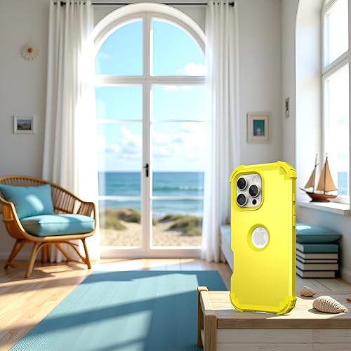 Miniatura 4 de IDweel Funda para iPhone 16 Pro Max con protector de pantalla para mujer, 3 en 1, a prueba de golpes, ajuste delgado, híbrida, resistente, cubierta