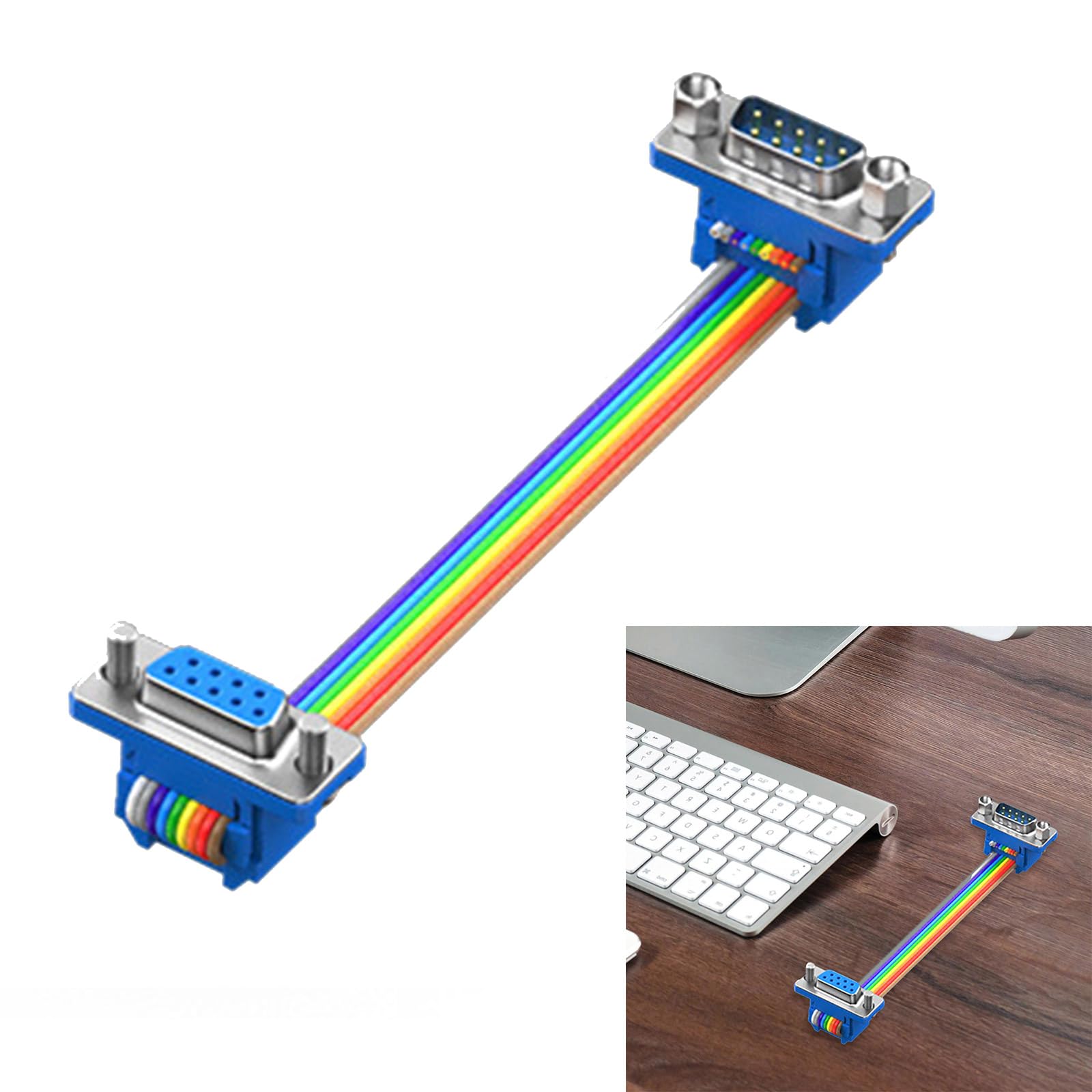 SZYDD Straight Through RS232 Serials Extension Cable 9Pin Male to Female Connecting Line for Peripherals Connectivitys Crimp Type Cable Data Cable