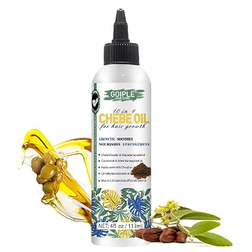 WOZUTUNT 4 FL OZ Natural Chebe Hair Oil for Hair Growth, Moisturizer for Scalp, for All Hair Types