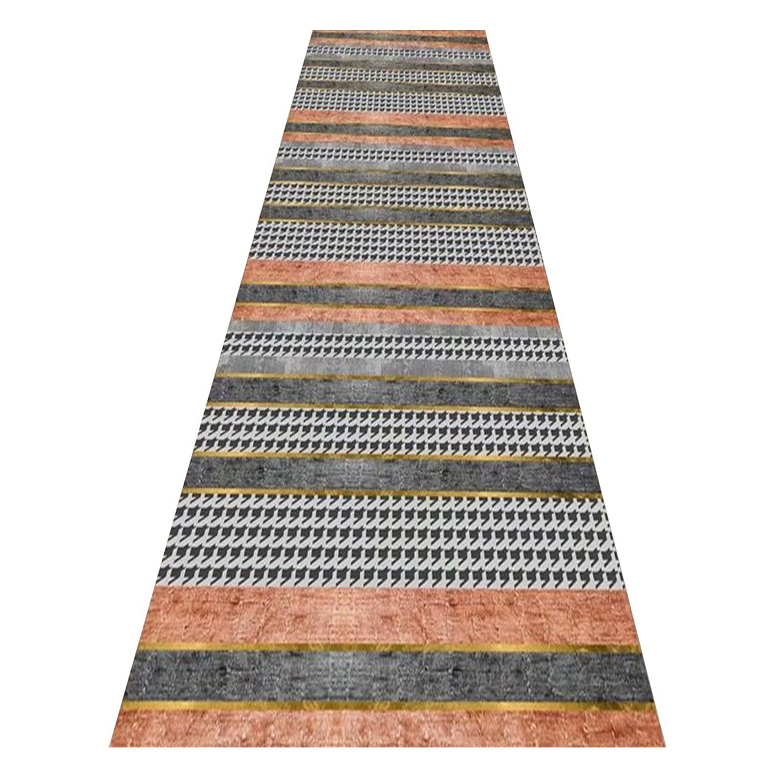Alfombras de pasillo de rayas para decorar la entrada del hogar a medida
