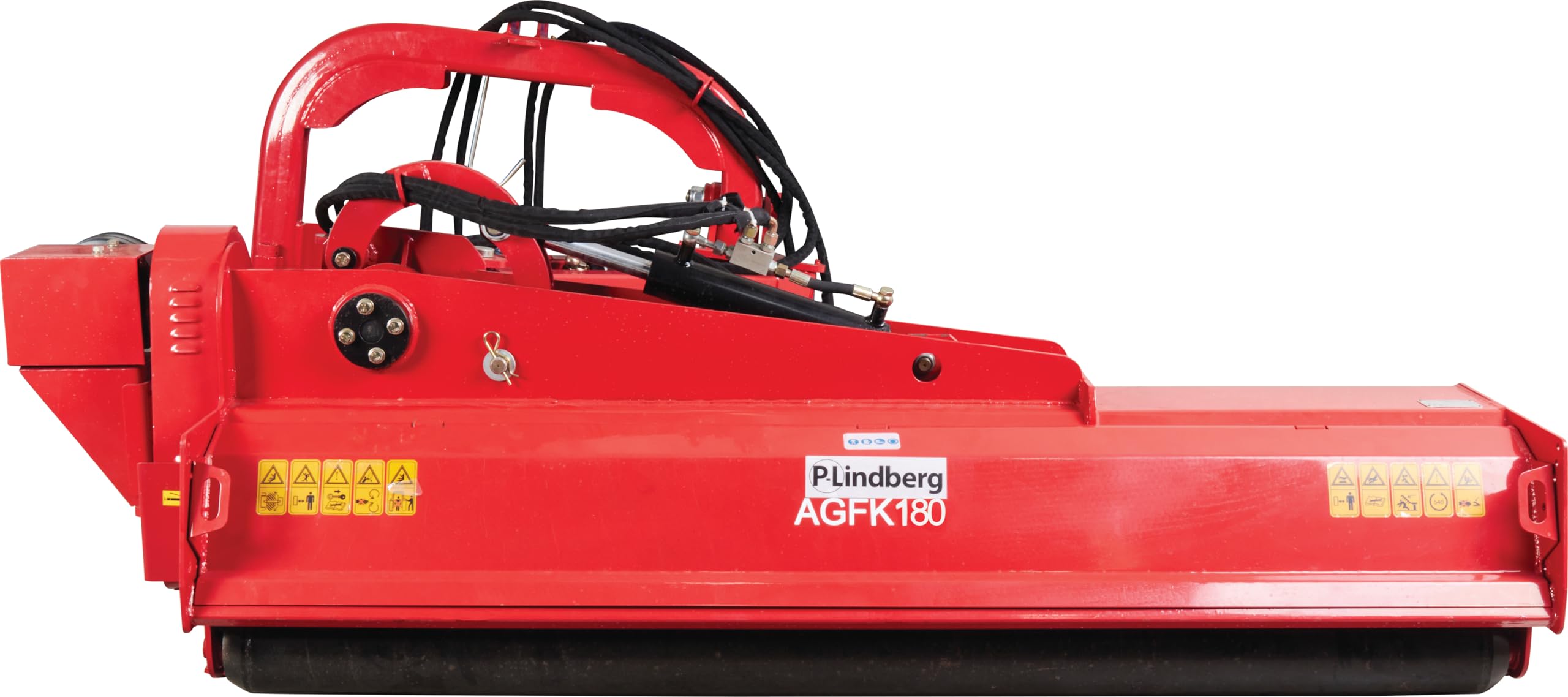 P. Lindberg Böschungsmulcher 180cm mit Ausleger, Schlegelmulcher Mähwerk mit verstellbaren Schwenkwinkel, für kleintraktor Schlepper 60 PS inkl. Zapfwelle AGF180