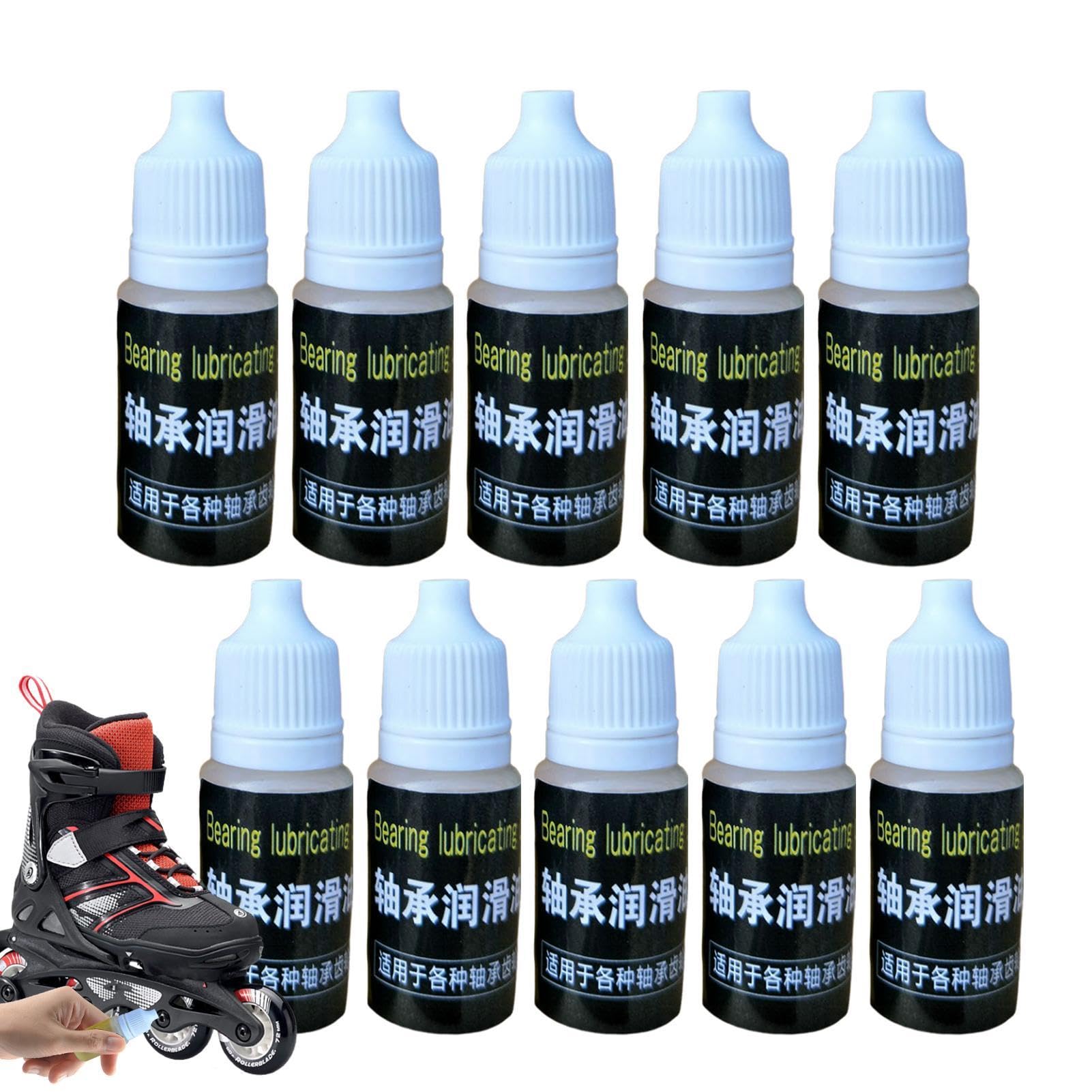Lubrificante per cuscinetti da skateboard,Olio per cuscinetti da skateboard,Lubrificante per ruote lisce | Lubrificante per cuscinetti per pattini, professionale, ad azione rapida, facile da usare, da