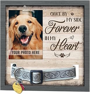 Pawfect House 9x9 Pet Loss Sign, Pet Memorial Gifts For Dogs, Cat Memorial Picture Frame, Dog Memorial Gifts For Loss Of Dog, Loss Of Dog Sympathy Gift, Dog Bereavement Gifts