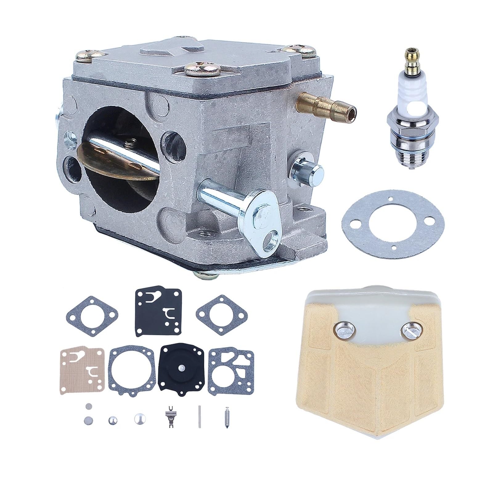 Kit de reparación de carburador con Filtro de Aire for Motosierra Tillotson RK-23HS 268, 266 y 272. Repuestos for Motosierra Gasolina.