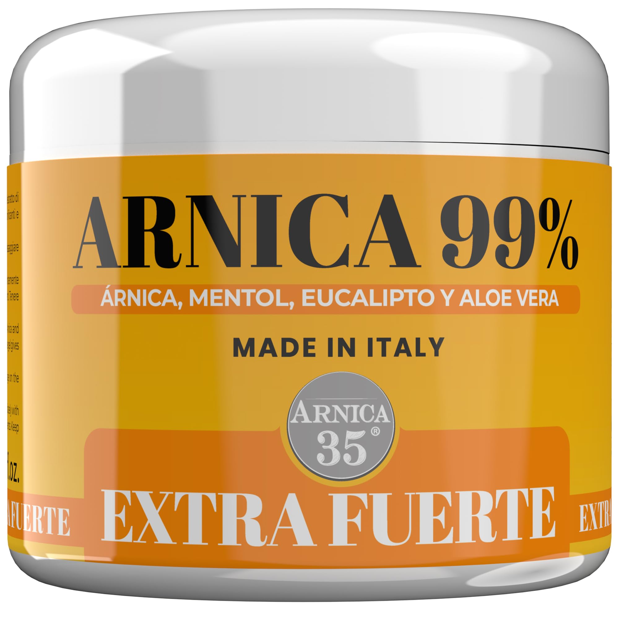 Arnica 35 – Arnica Gel Extra Fuerte 99%, Efecto Refrescante, 500 ml, Para Masajes en Músculos y Articulaciones Fatigados, También Util para la zona cervical, con Mentol, Eucalipto y Aloe Vera