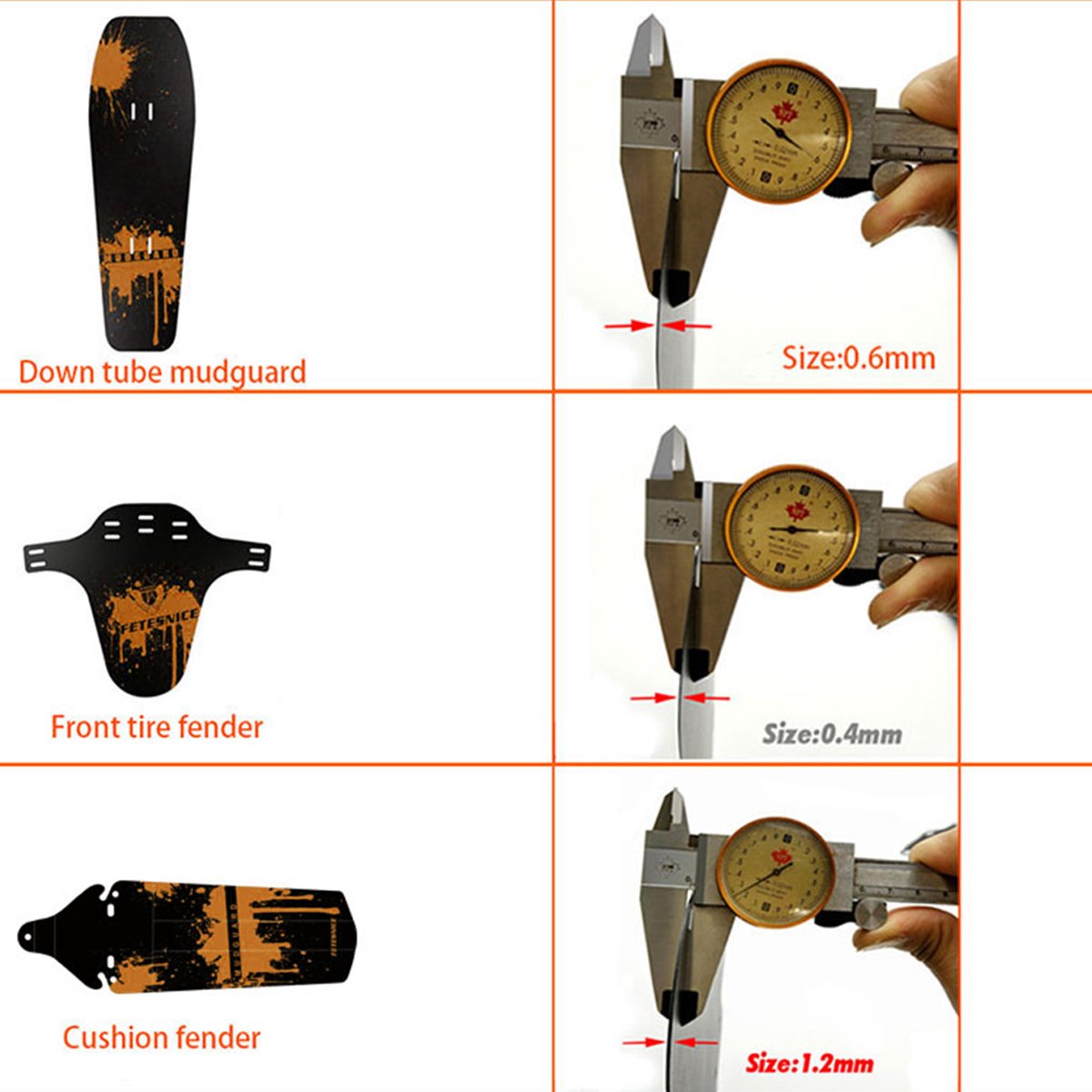 Parafango Anteriore SKS Mudrocker Per MTB 29 Pollici – Nero – Clip-On - Foto 3