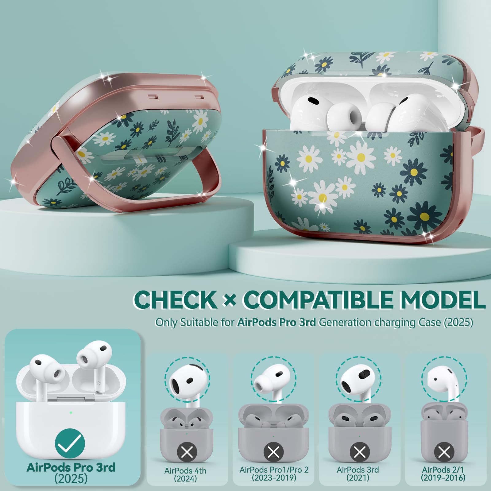 Amazon.com: Inesore for AirPods Pro 3 Case Cover 2025 with Lock
