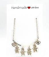 Vista 31 de SIFRIMANIA Personalized Children's Charm Choker Necklace, Boys or Girls Customizable Pendants, Growing Family Jewelry for Women