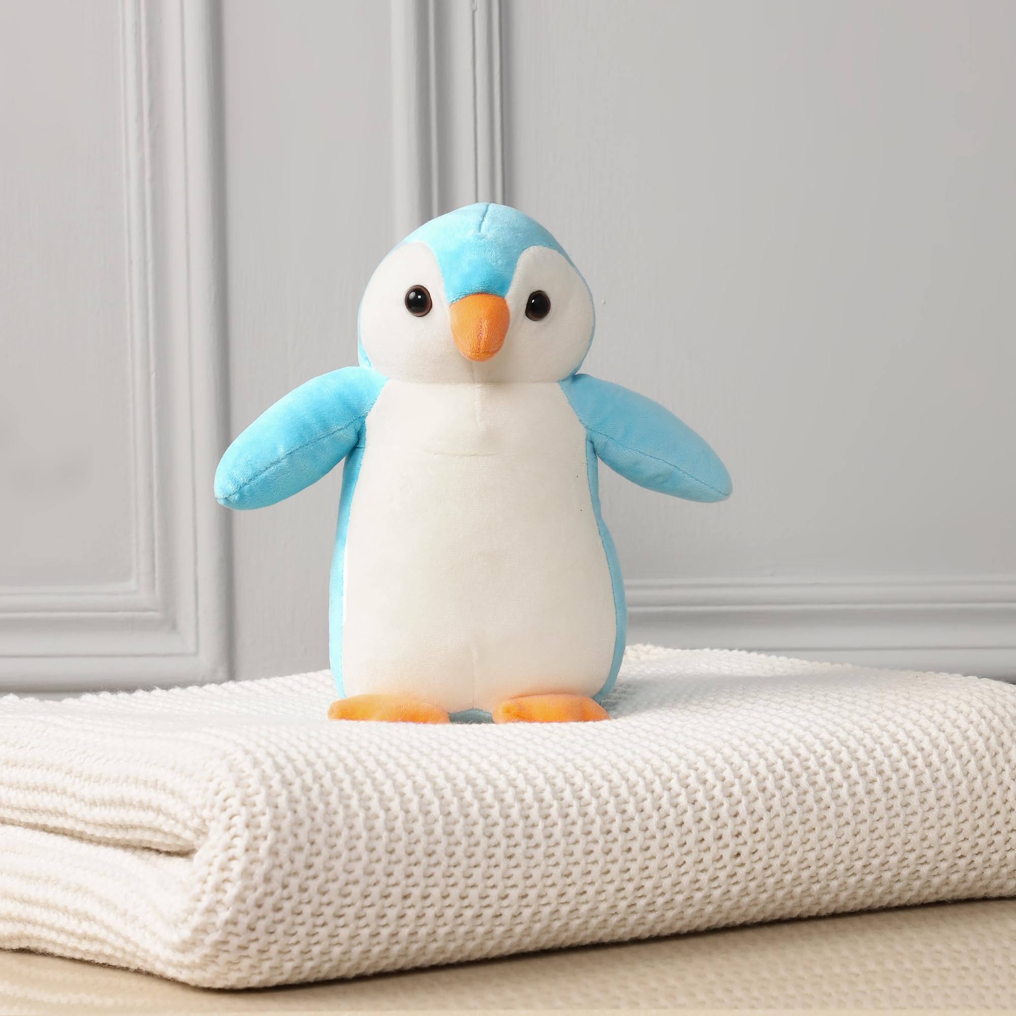 Mirada Turquoise Penguin Soft Plush Toy | Cute Adorable Stuffed Animal for Kids, Boys & Girls | Soft Toys for Kids, Stuffed Animals, Animal Soft Toys, Cuddle Toy, Baby Gift | 20cm