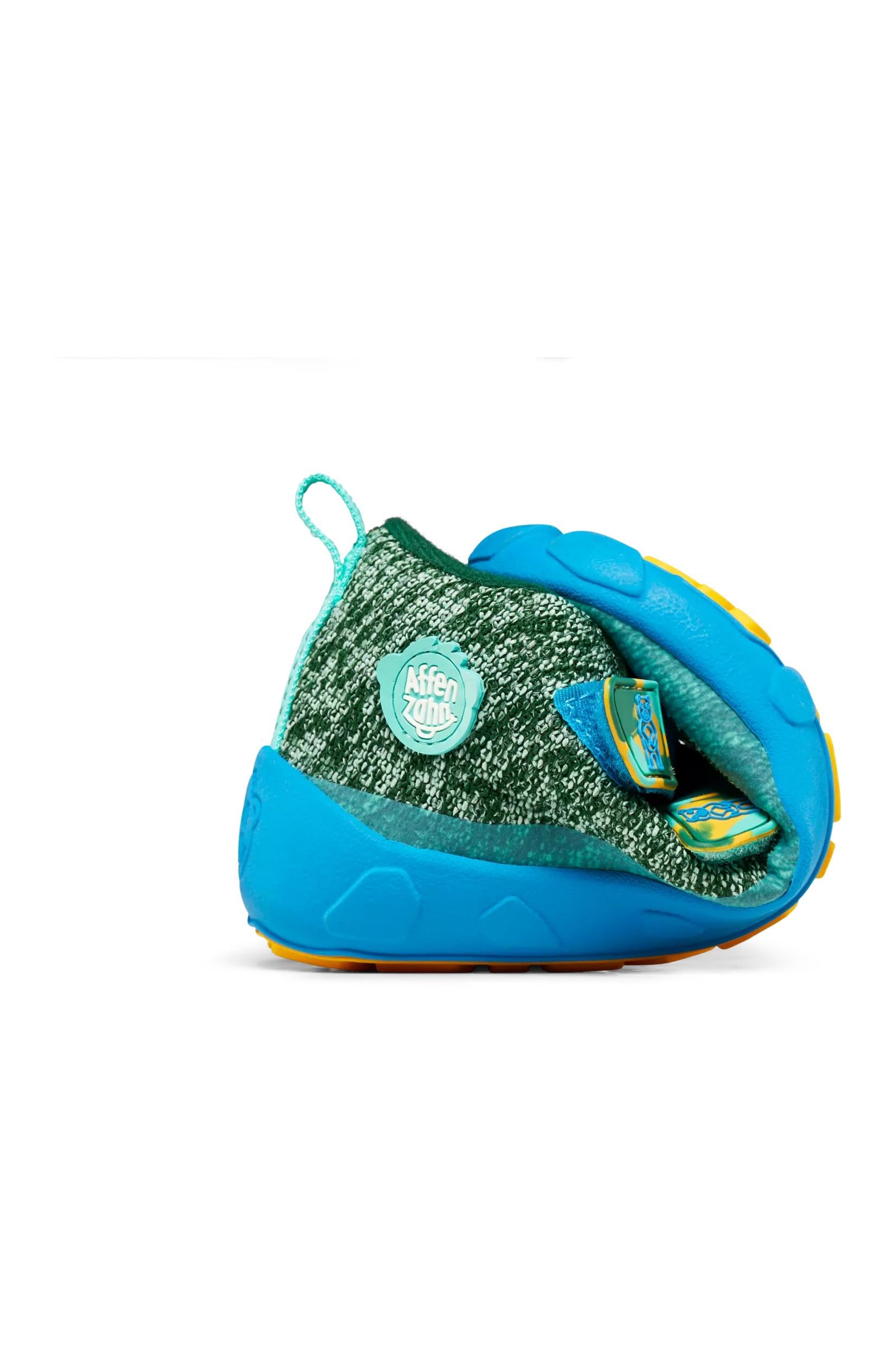 Affenzahn Zapato Barefoot Tejido Happy con Cierre Adhesivo, Vegano, Antideslizante, Flexible, Reflectante, Especialmente Ligero en Tallas 21-32
