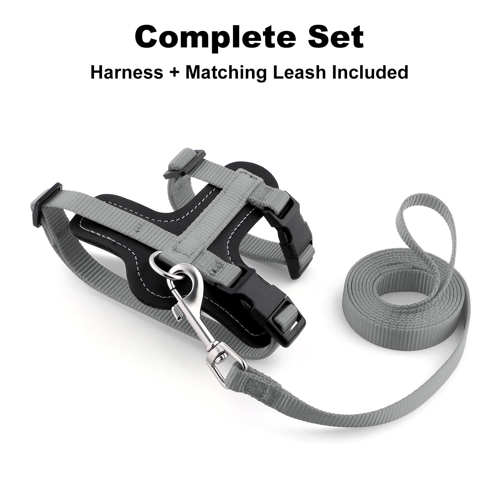 Plutus Pet Adjustable Cat Harness and Lead Set, Quick Release - Image 2