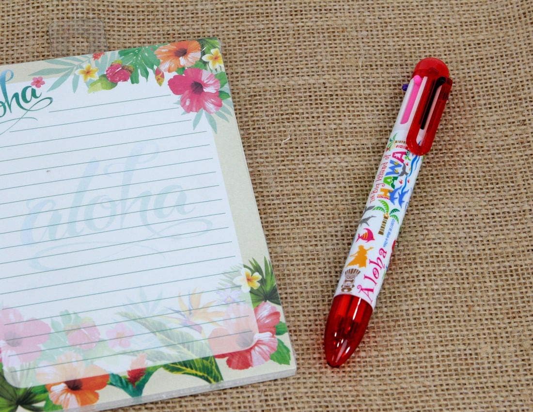 Hawaiian Rainbow Multicolor 6 in 1 Retractable Writer Ballpoint Pen (Hawaiian Adventures)