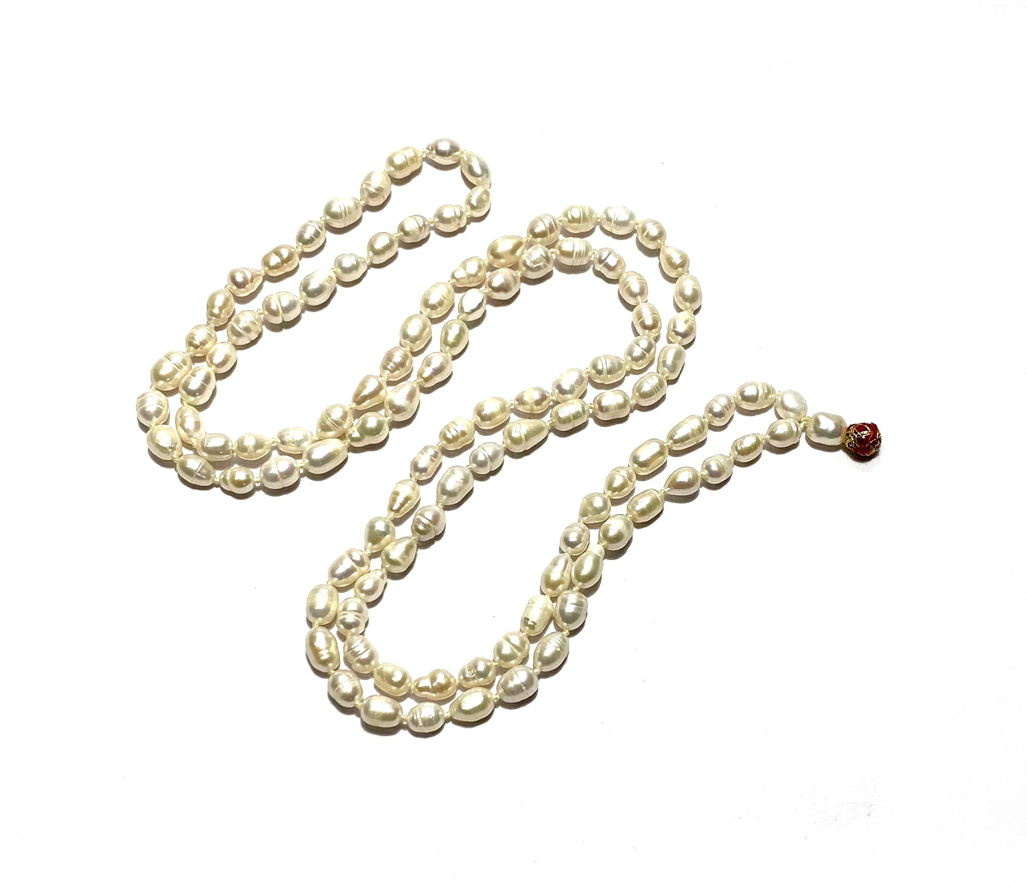 MAHANT JI Natural And Original Precious AAA+ Quality 108 + 1 Pearl Mala Or Moti Mala For Men And Women With Lab Certificate (Weight Between 48 Gm to 53 Gm Size Between 7 MM To 9 MM) (B096KX2PFZ) Amazon Price History, Amazon Price Tracker