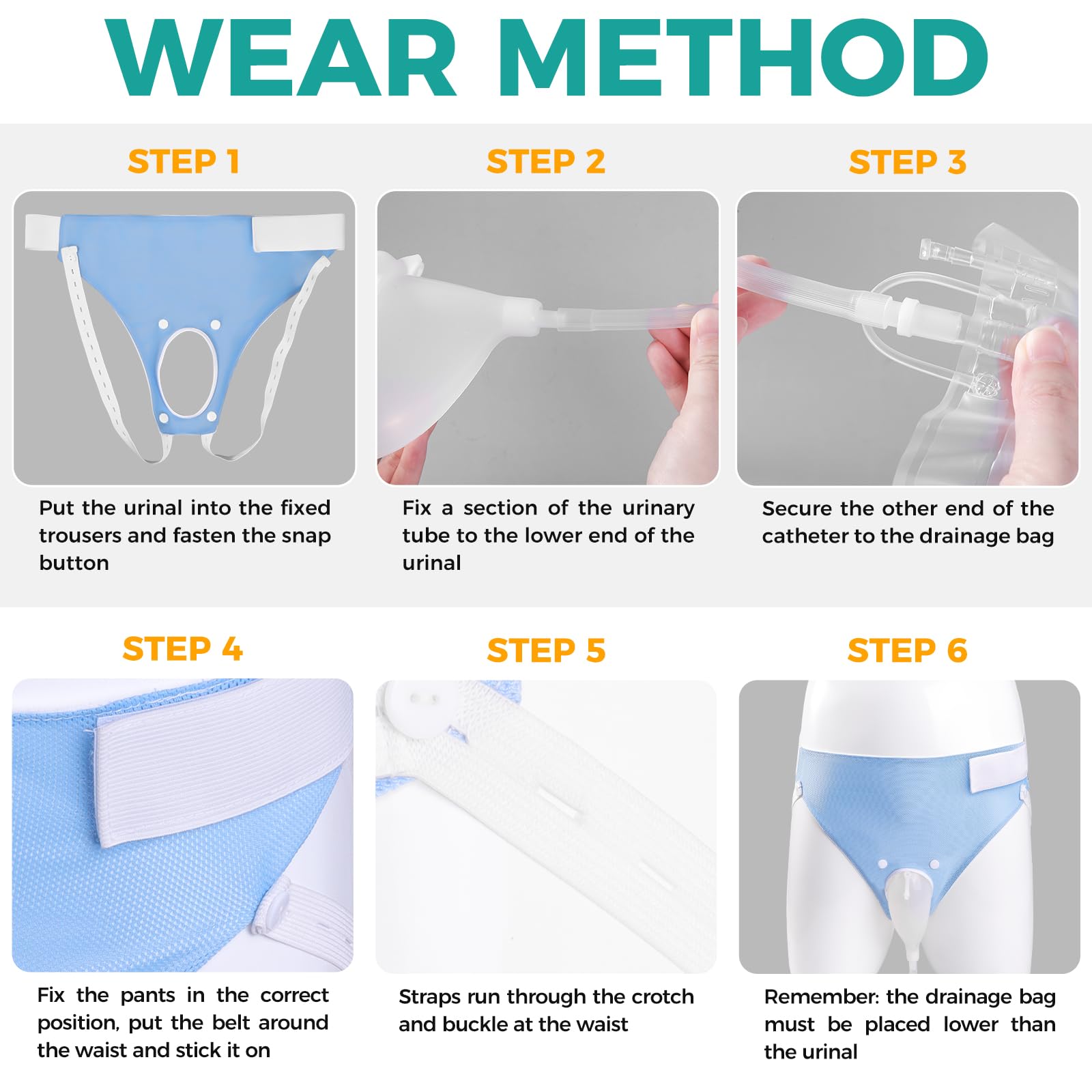 Orinal portátil para hombres (ancianos)