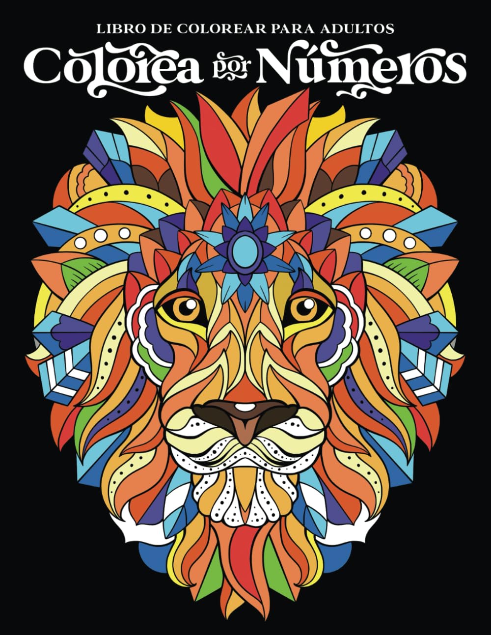 Libro de colorear para adultos: Colorea por números - animales y mandalas