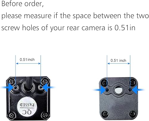 Miniatura 7 de Soporte universal para placa de matrícula de cámara de visión trasera de automóvil, soporte de cámara de respaldo de acero inoxidable completo,