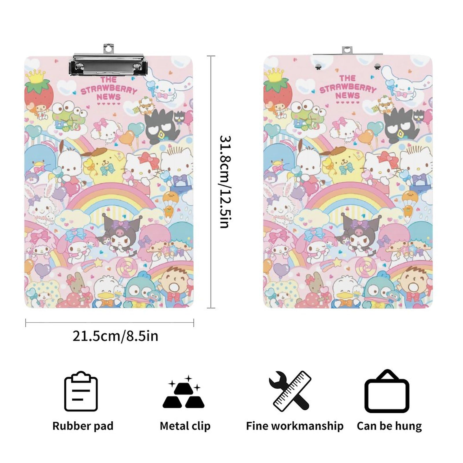 Amazon.co.jp: サンリオ クリップボード A4 キャラクター
