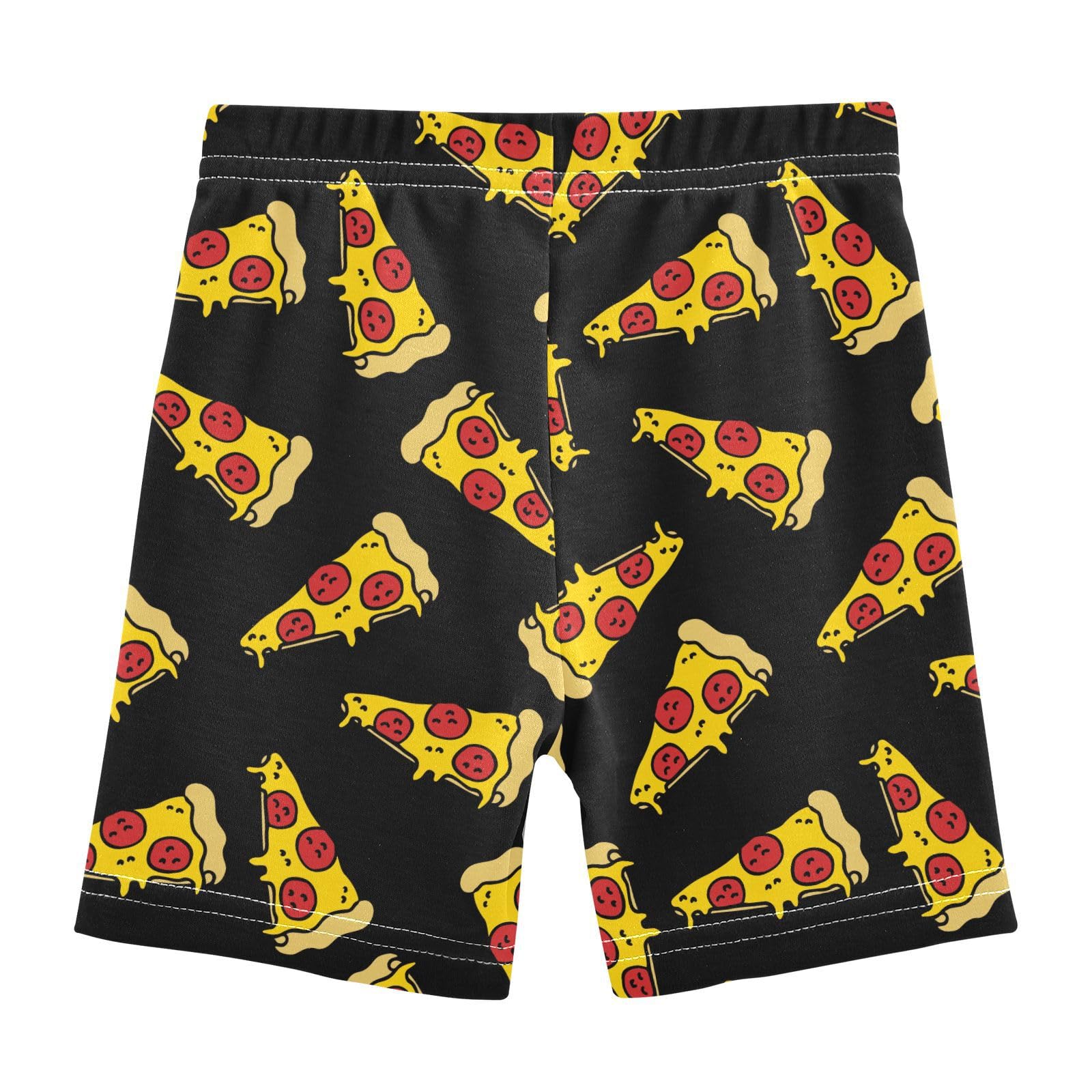 JHKKU Girls Pizza Shorts Cotton Cartwheel Bike Kids Biker Under Dress Dance Short Girl Clothes 5T