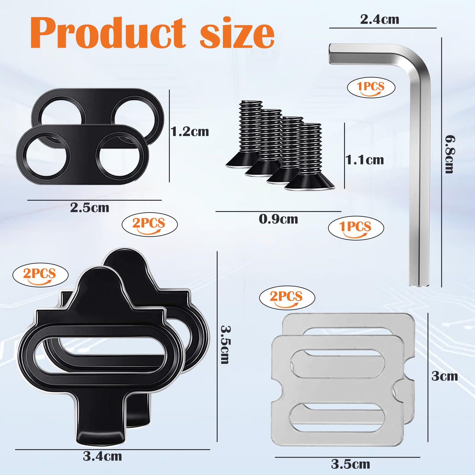 Tacchette SPD Per Scarpe Ciclismo - Compatibili Shimano E Look Keo