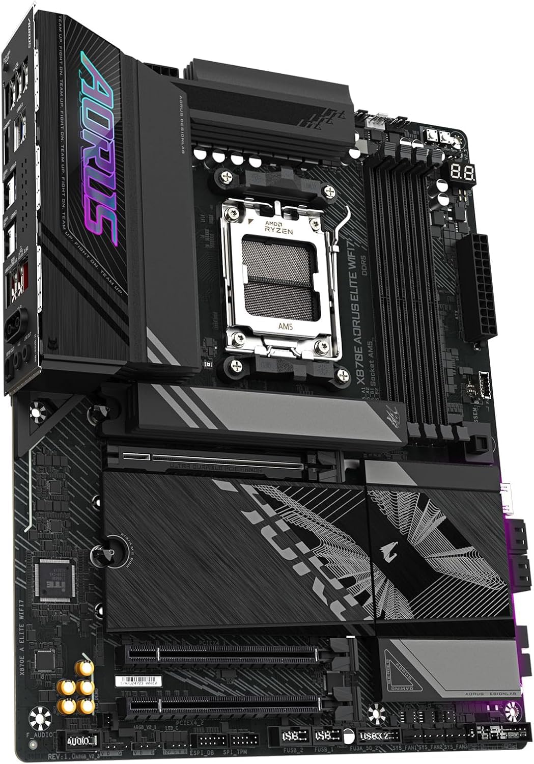 CPU AMD Ryzen 7 9800X3D CPU Micro Center AMD Ryzen 7 9800X3D CPU Processor with GIGABYTE X870E