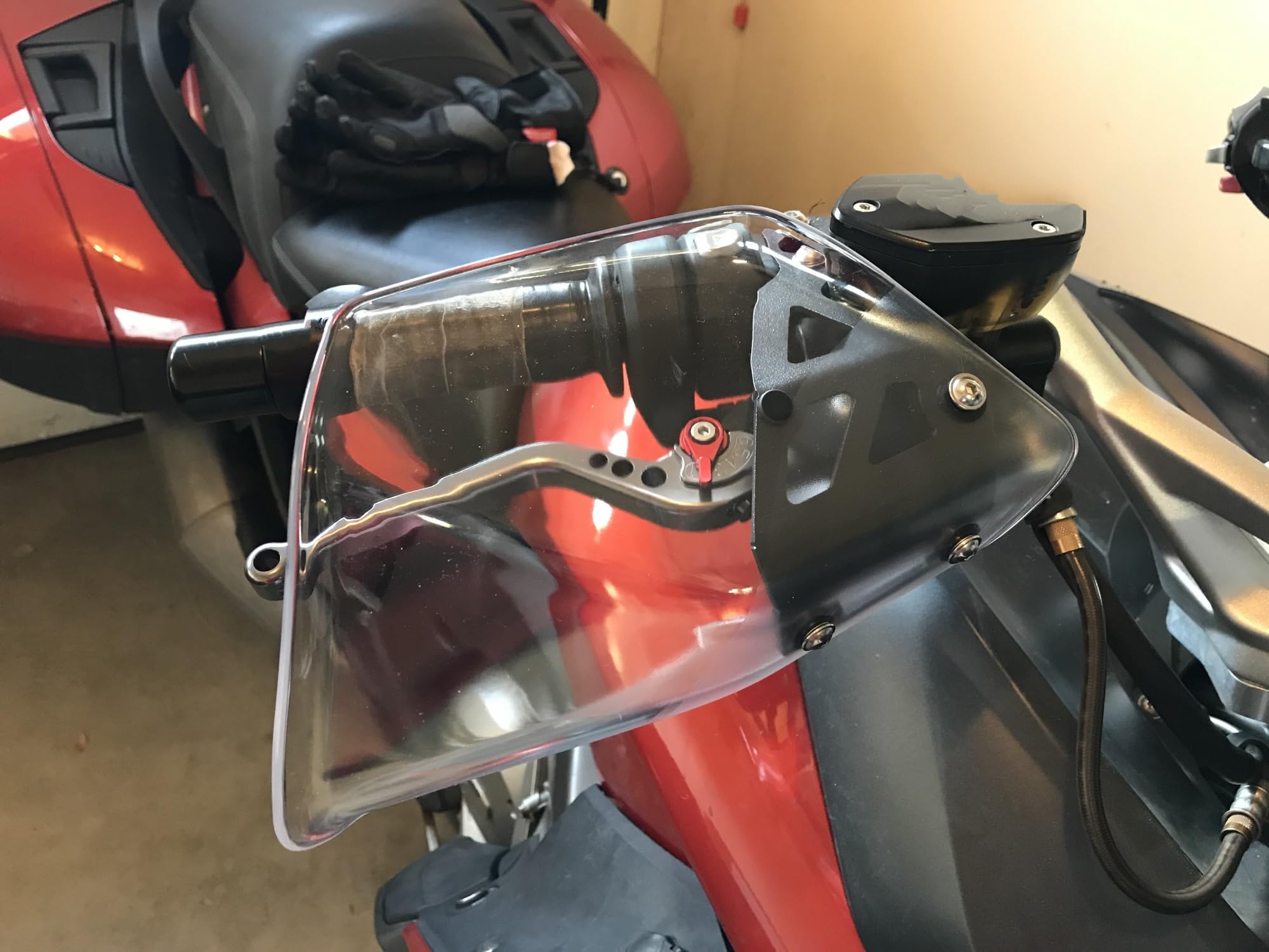 TYSMYXGS Protège-Mains Moto Protège-Mains De Moto, Protection De Pare-Brise pour B&MW K1600GT K1600GTL K1600 GT GTL 2012 2013 2014 2015 2016 Vent