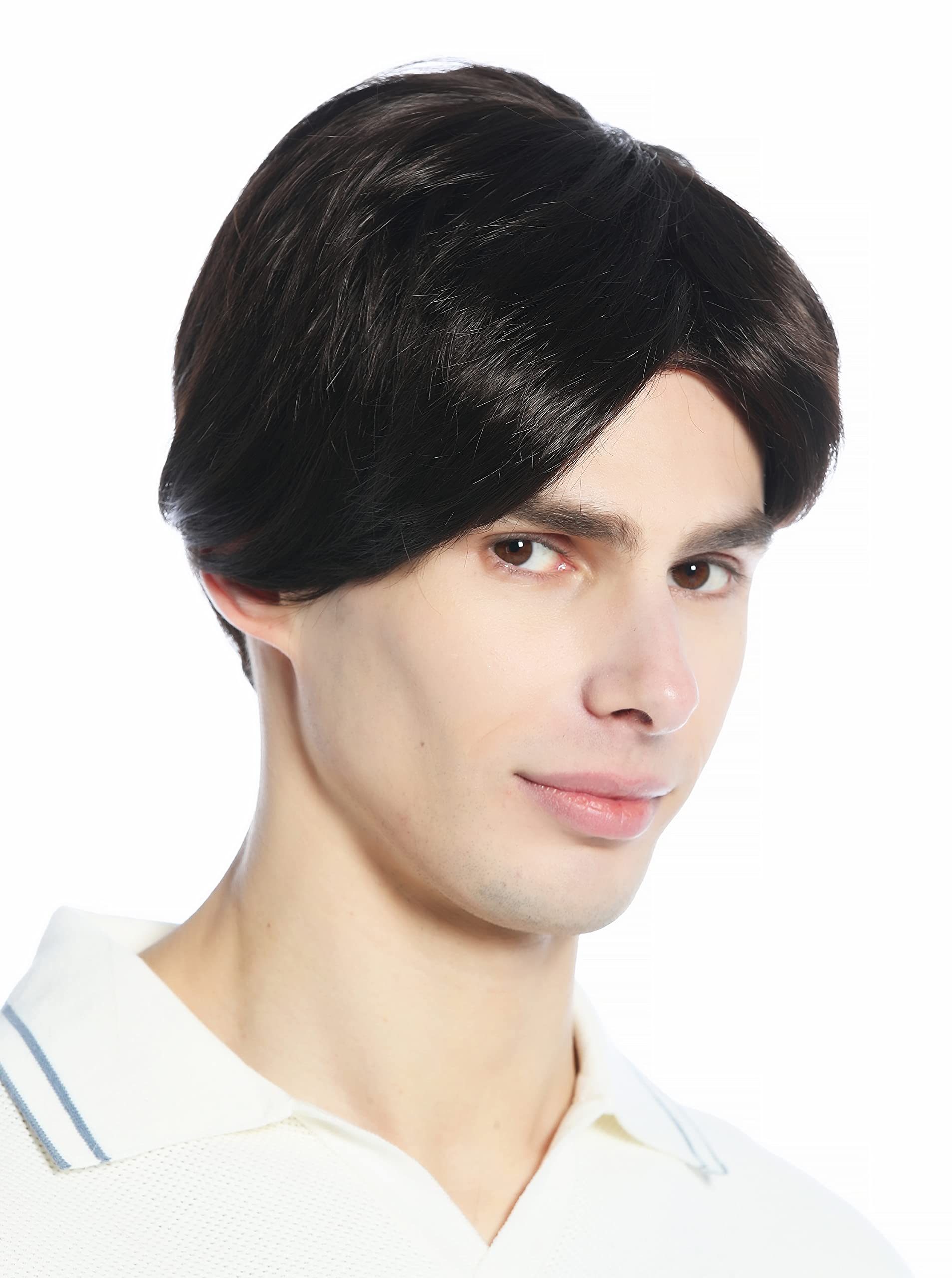 WIG ME UP - M230-6 Wig Man's Men short straight parting parted brown, brown (6) - Image 3