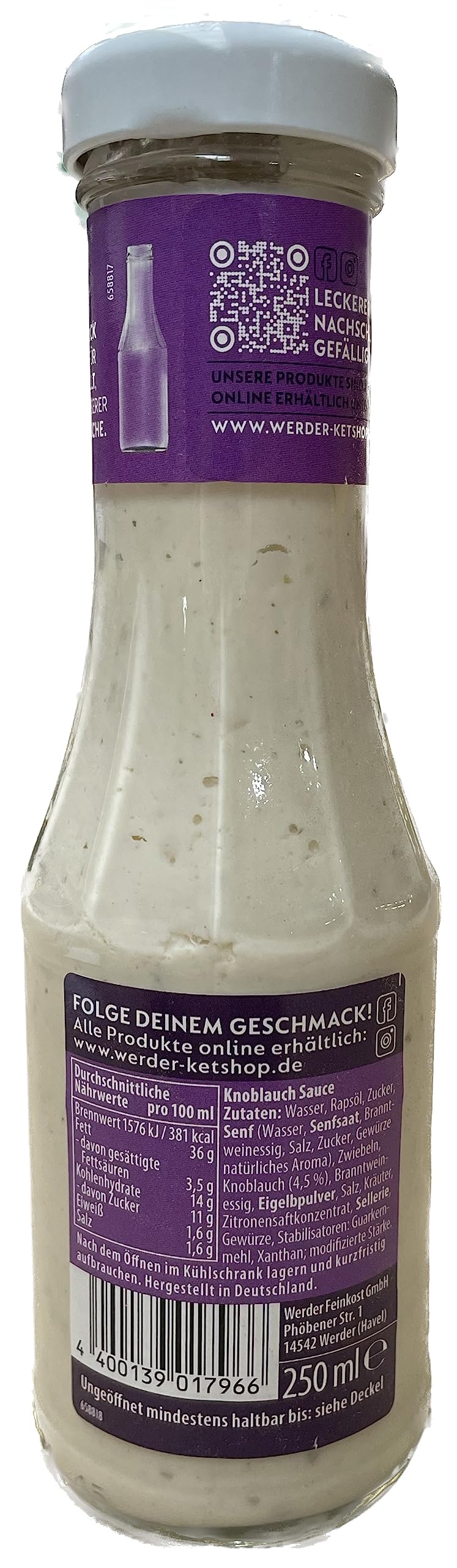 Werder Knoblauch Sauce 6 x 250ml