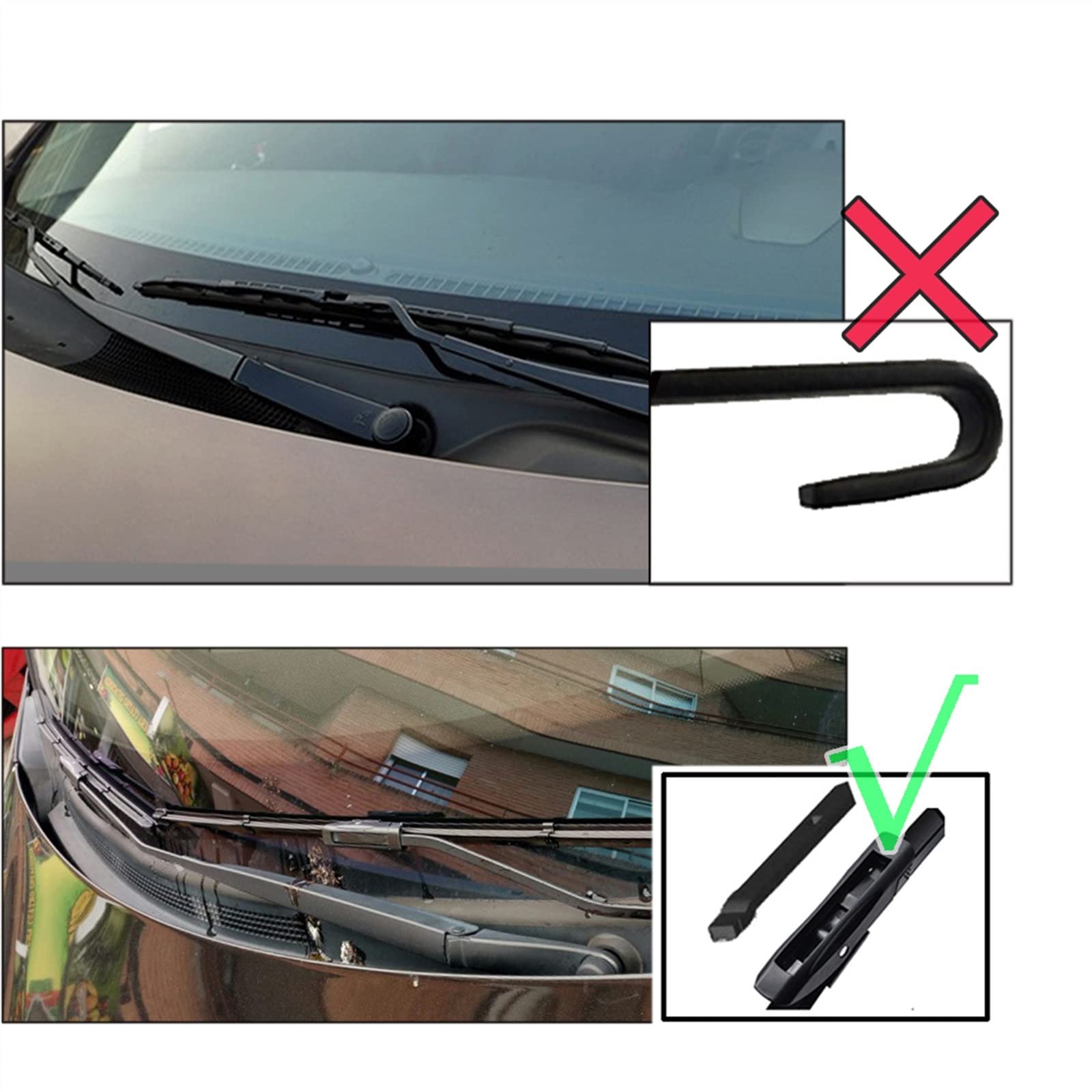 Auto Tergicristallo 22 "+ 19" + 11 "Lame Del Tergicristallo Anteriore E Posteriore Set Parabrezza Per Auto Parabrezza Tergicristallo Per Dacia Per Renault Per Sandero 2015-2019