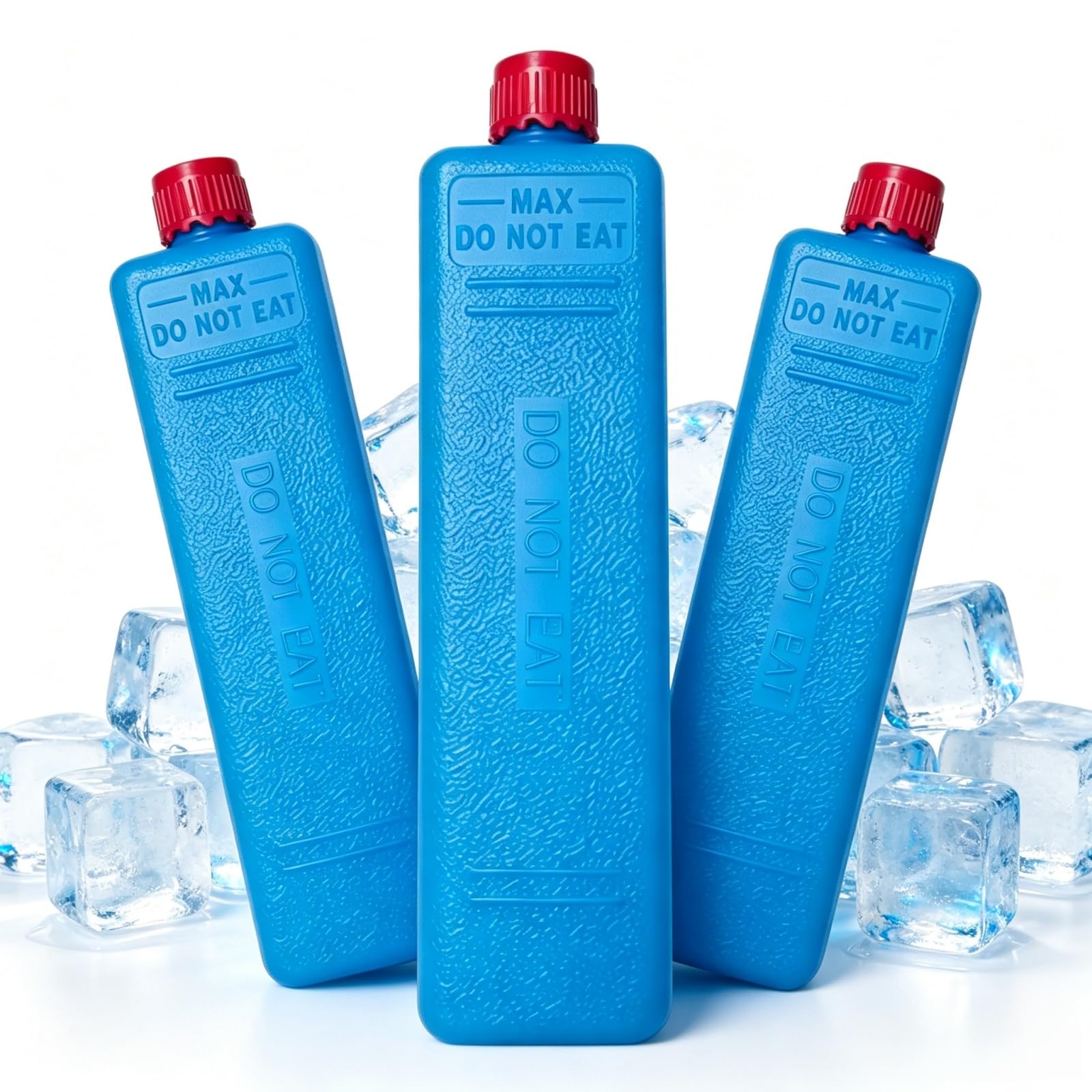 3Pcs Freezer Blocks for Cooler Bags,Reusable Ice Crystal Box Ices Packs