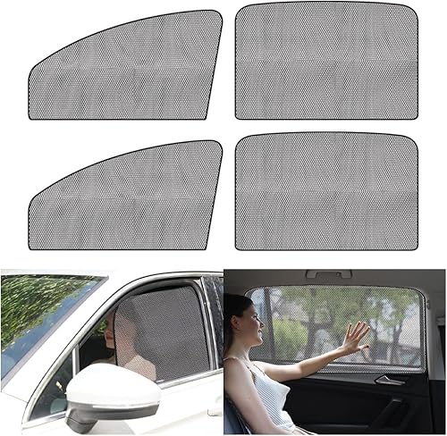 Miniatura 1 de Persianas de protección solar para ventana de automóvil, persianas de malla reflectante para ventanas laterales magnéticas para proteger la