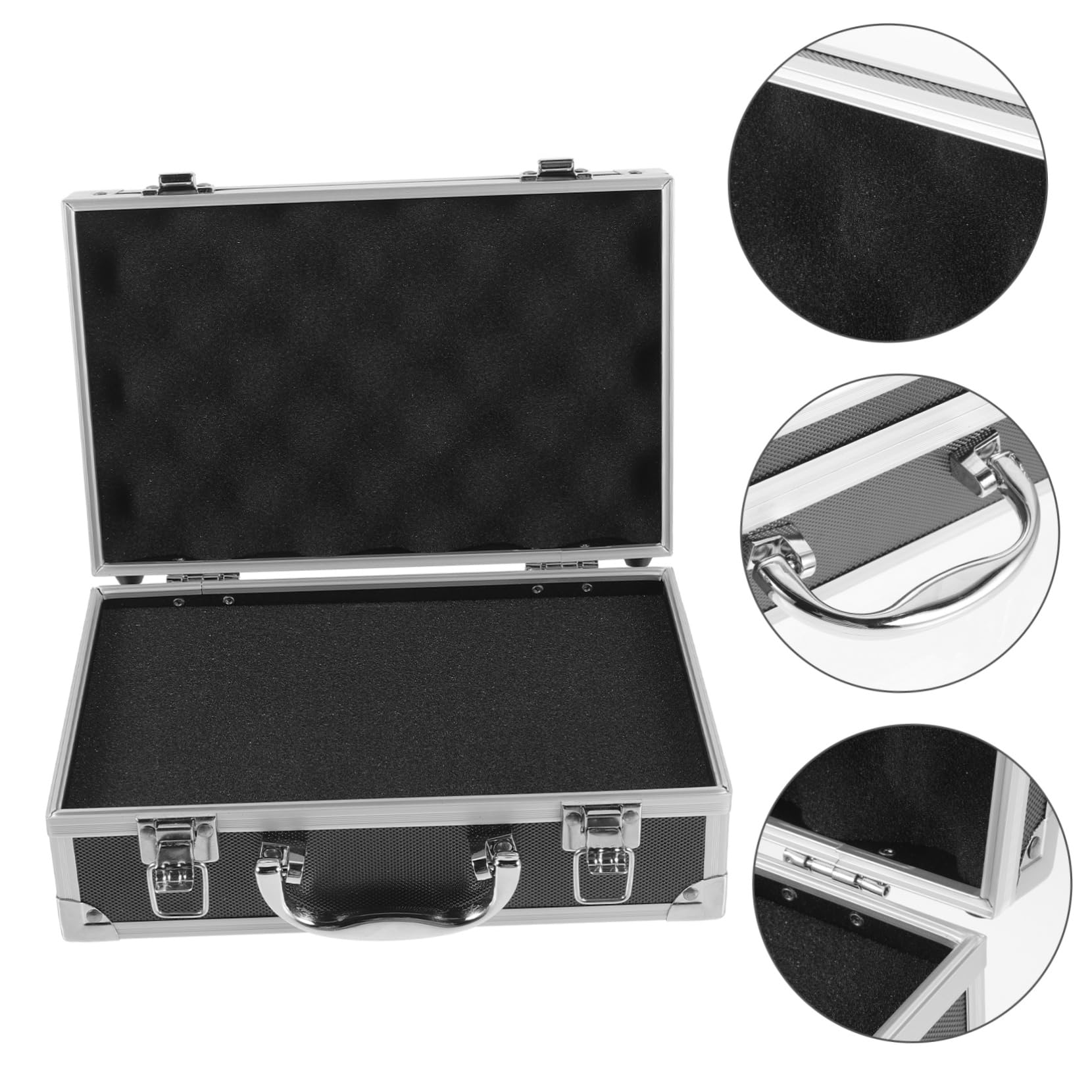 Cassetta Attrezzi in Lega di Alluminio Leggera e Resistente, Organizer Portatile per Utensili Design Anti-deformazione per Accessori da Viaggio