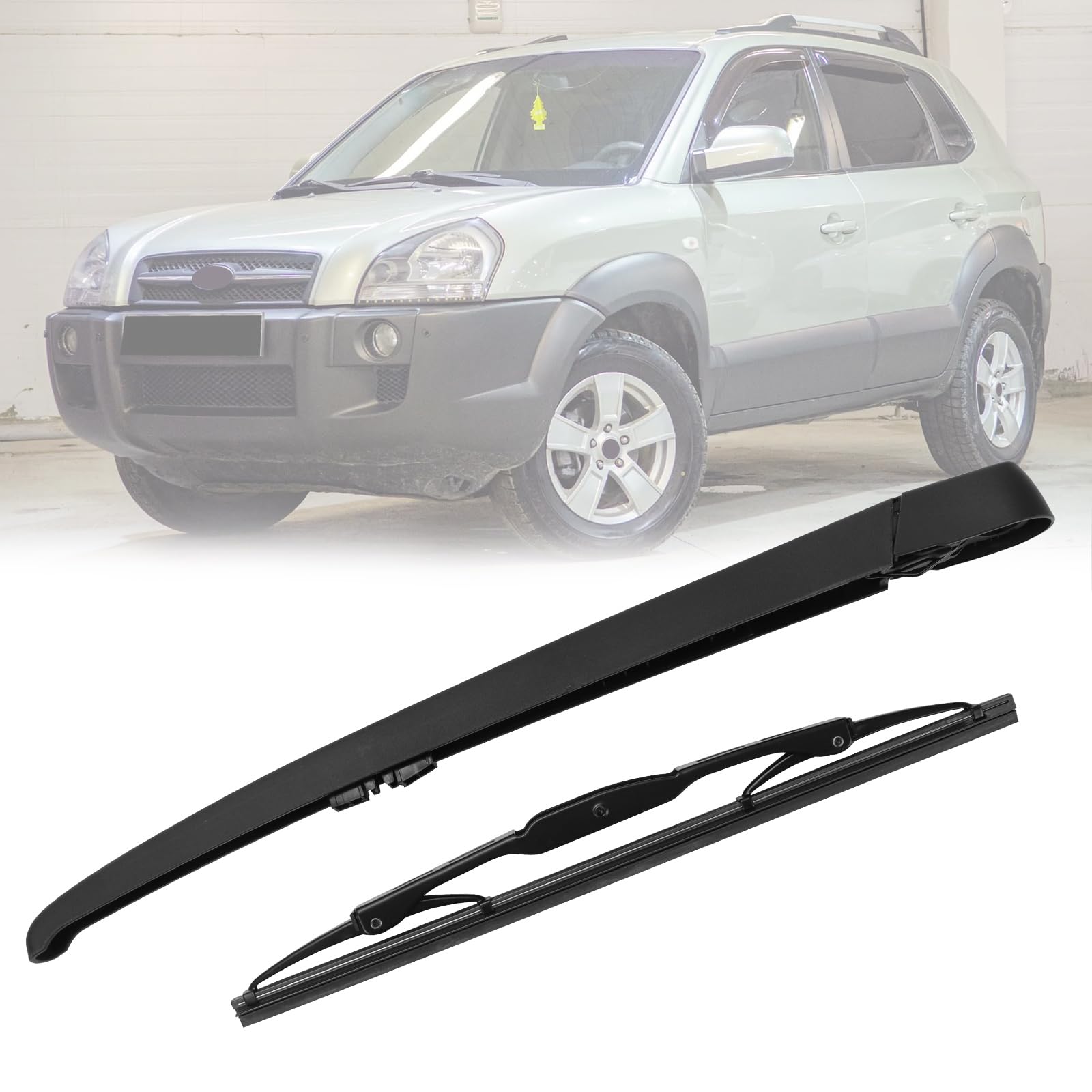 Hinterer Scheibenwischerarm Kompatibel mit Hyundai Tucson 2007-2012, Heckscheibenwischer Heckwischerarm Auto Heckwischerblatt Blatt Kit Wasserdicht Heckscheibenwischerarm