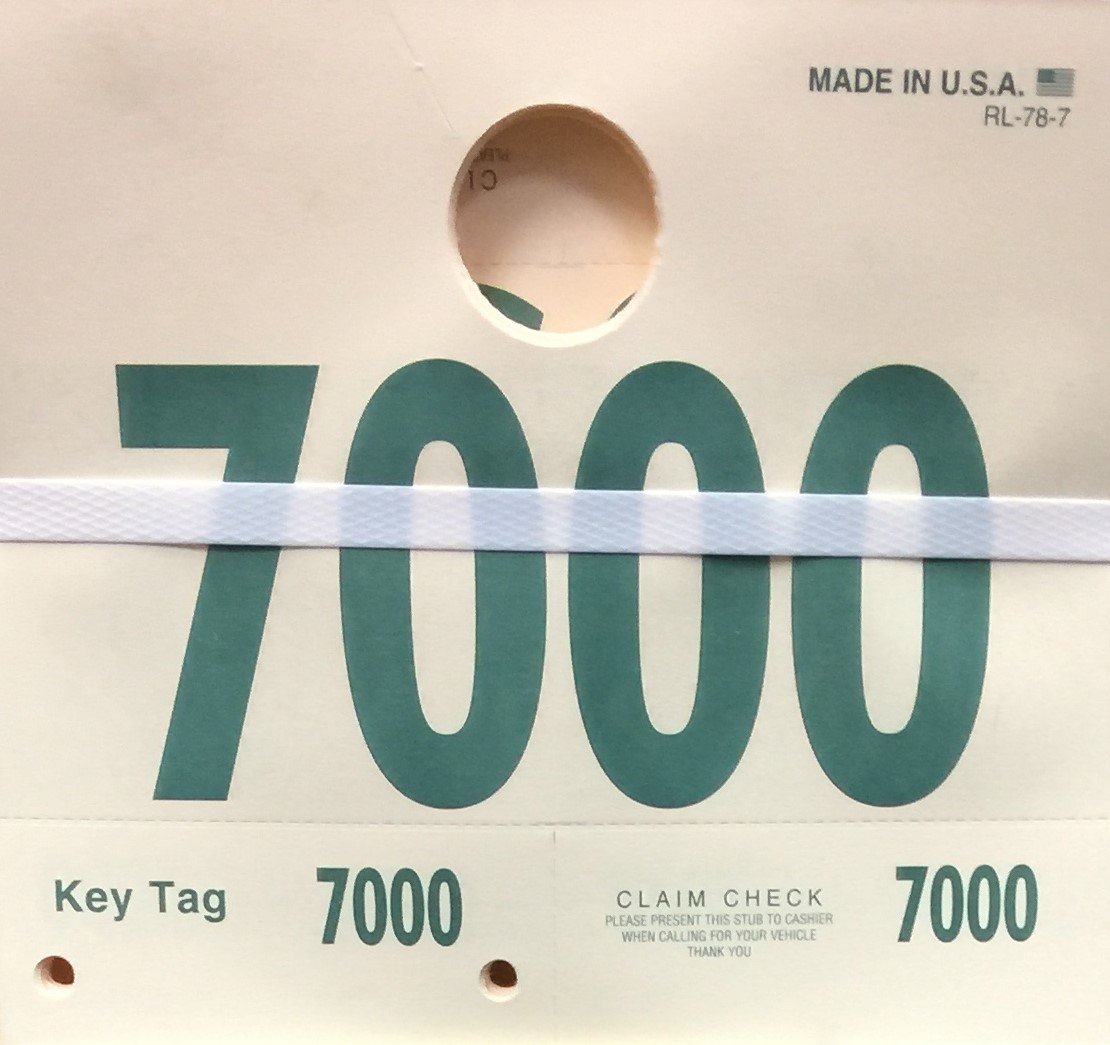 Amazon.com : RL-78 Auto Service 4-Digit Mirror Dispatch Tags (1000