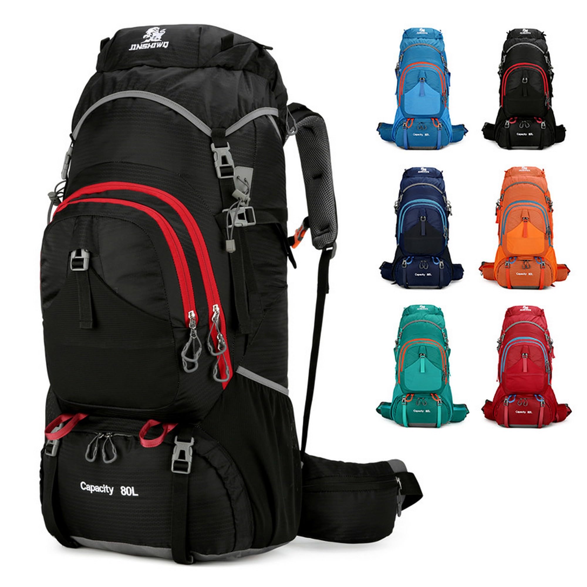 Plecak 80 l outdoorowy sportowy plecak turystyczny wielofunkcyjny sportowy bagaż podróżny kemping duża pojemność torba alpinistyczna