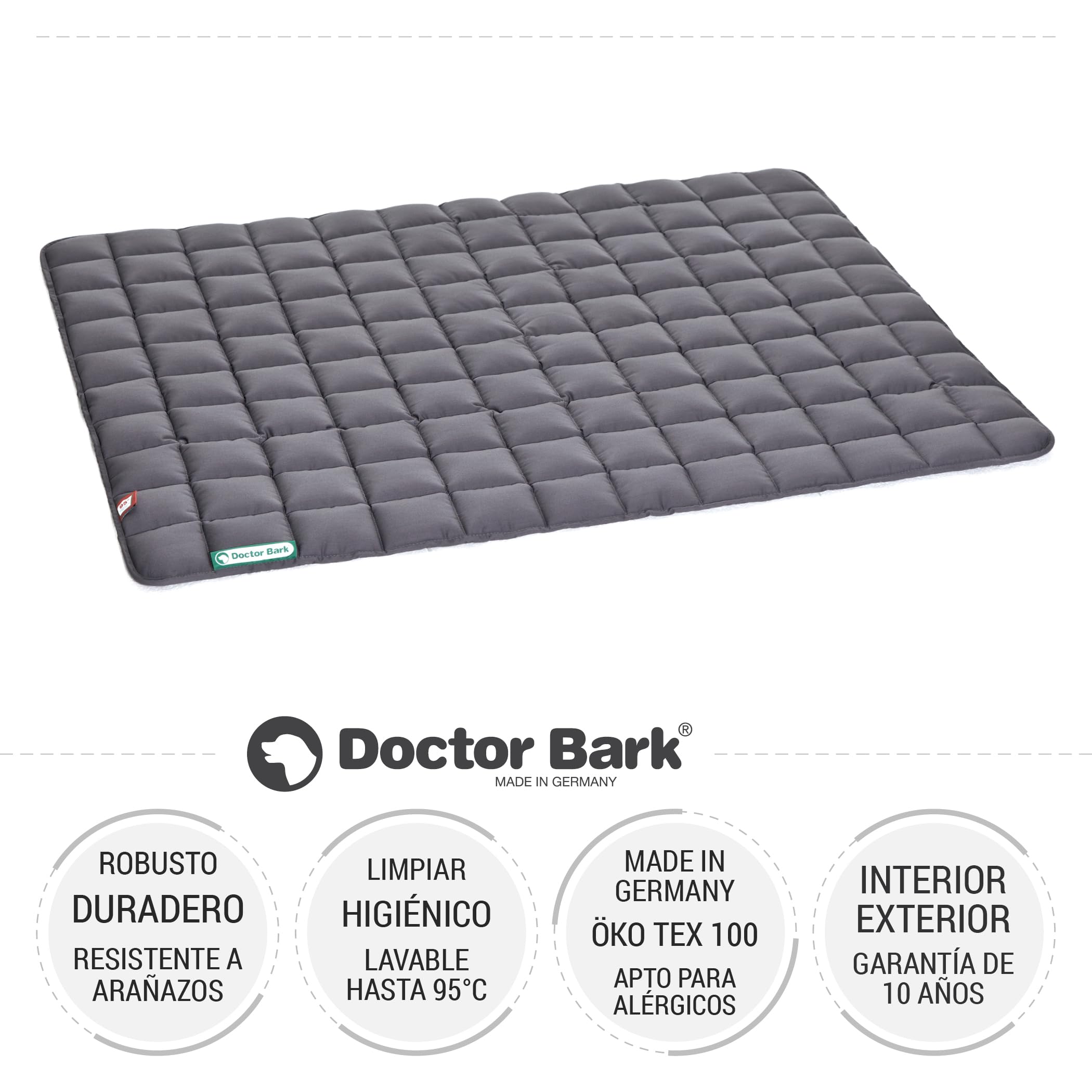 Doctor Bark Manta para Perros - Suave e hipoalergénica, Resistente a los arañazos y Duradera, Lavable a 95°C - Disponible en Diferentes tamaños y Colores(XL, Gris)