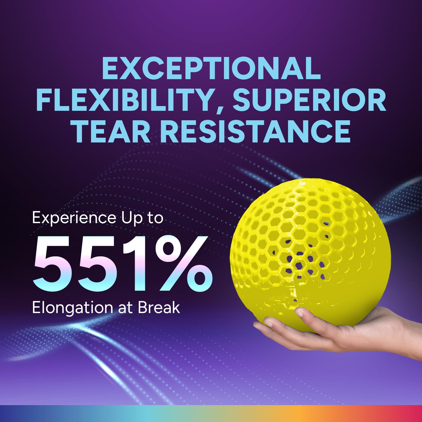 OVERTURE TPU 1,75 mm Filamento Flessibile High Speed TPU 1kg (HS Neon Yellow)