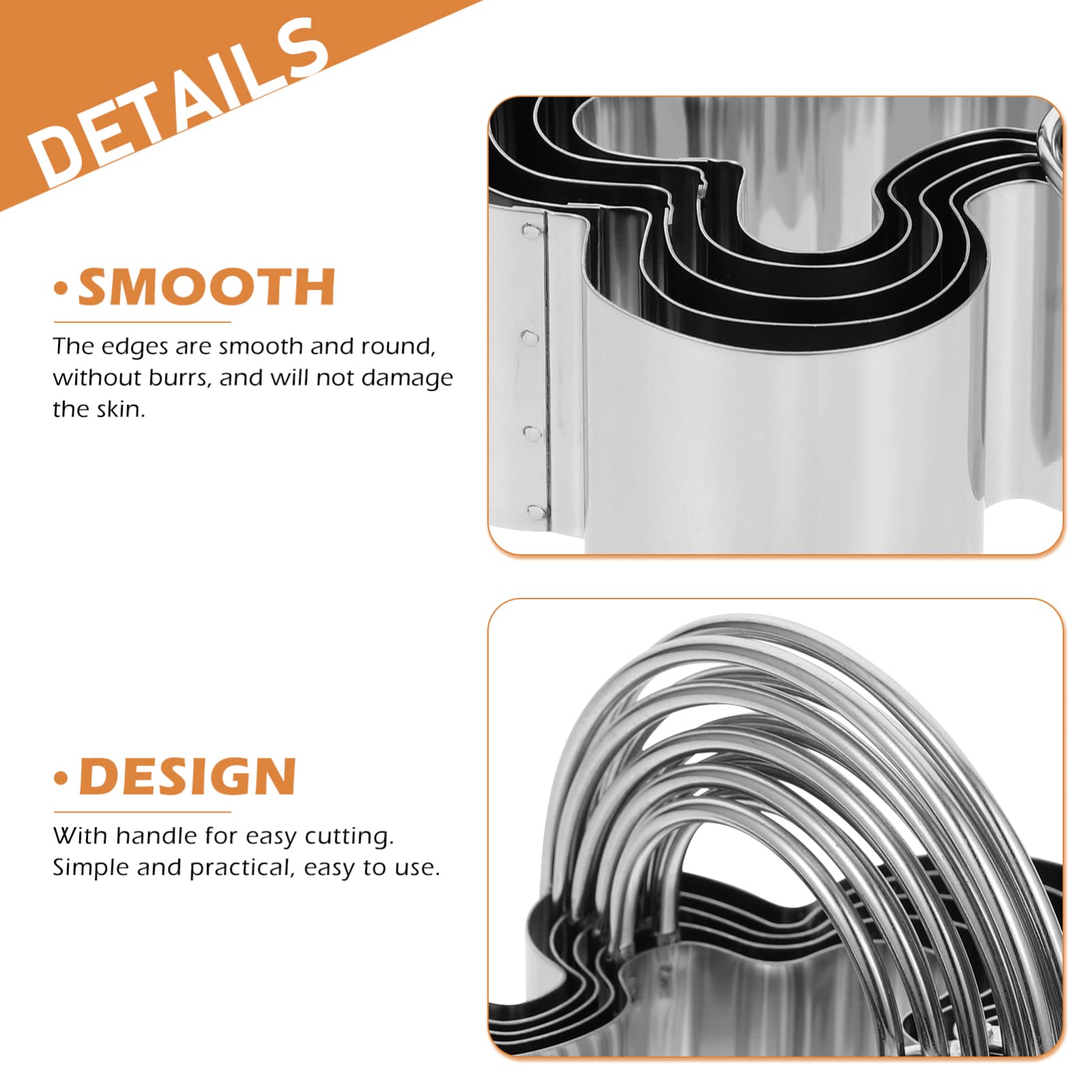 3 Sätze Ausstechformen backformen baking form keksstempel keksförmchen cookie jar keksausstecher selber machen Süßigkeiten-Ausstecher - Keksformen Rostfreier Stahl TOPBATHY