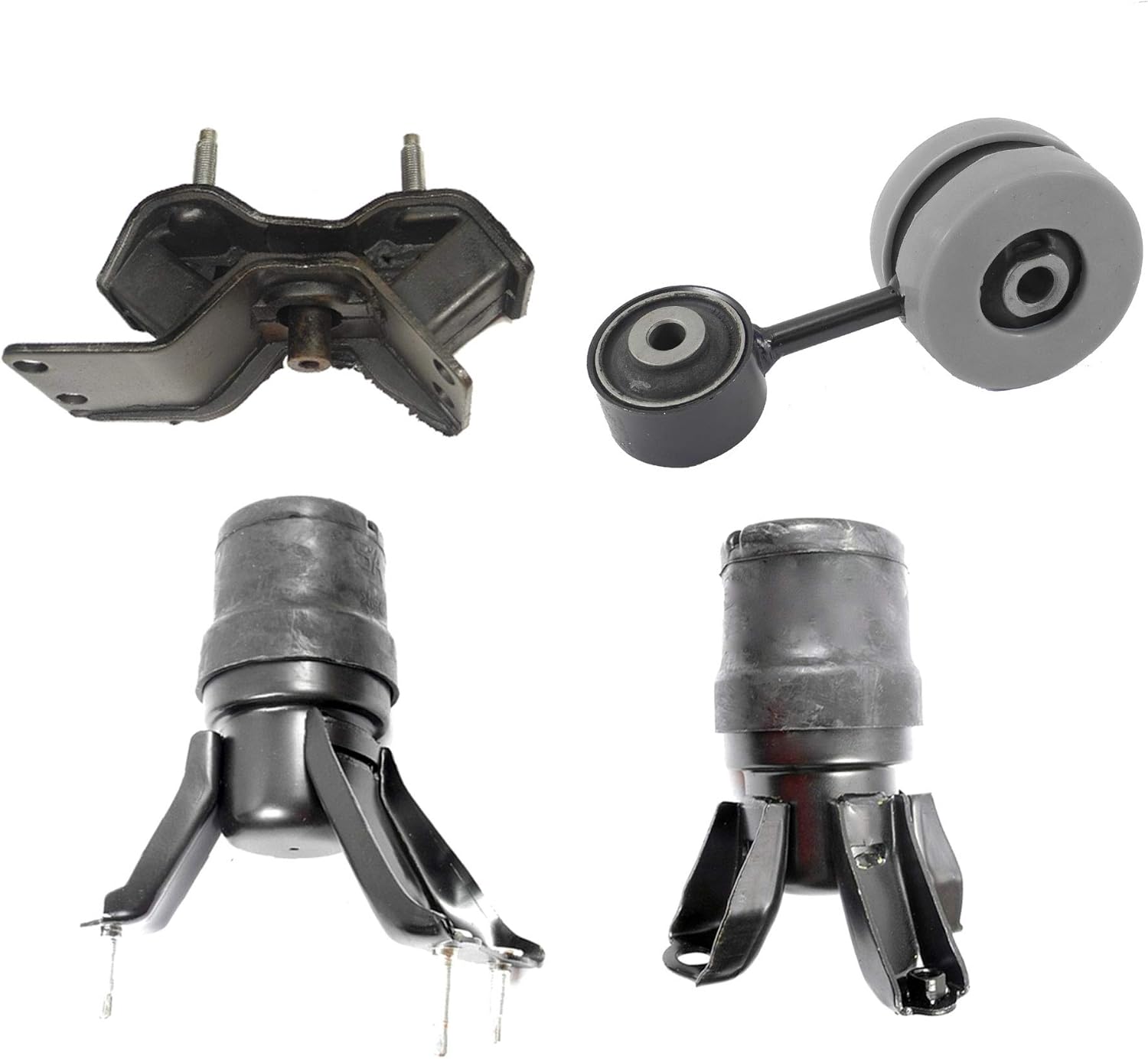 ADVANCE IGNITION Engine Motor and Automatic Transmission Mount Polyurethane Compatible with Toyota 97-01 Camry Solara 2.2L Set of 4PCS A7238 A7241 A7219 A6256 1997 1998 1999 2000 2001