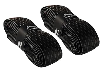 Li-Ning GP-18 Badminton Racquet Replacement Cushion Grip (Black) Pack of 2