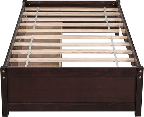 Miniatura 6 de Sofá cama individual con 2 cajones, moderno sofá cama para niños, adolescentes y adultos, marco de cama de día de madera para dormitorio, sala de